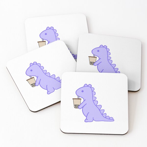 Item preview, boba dino pastel purple  designed and sold by ruelia.