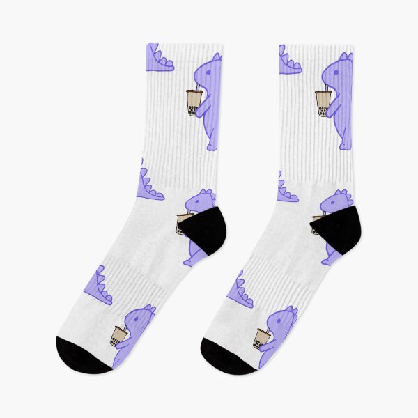 Item preview, boba dino pastel purple  designed and sold by ruelia.