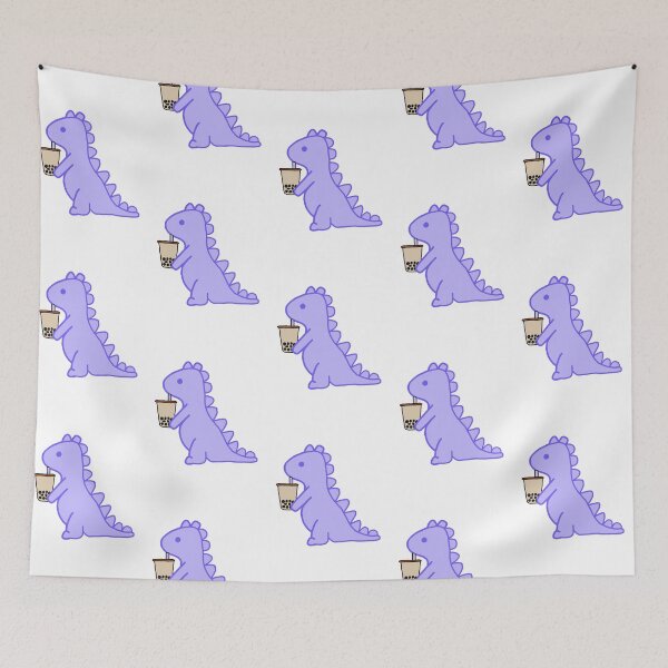 Item preview, boba dino pastel purple  designed and sold by ruelia.