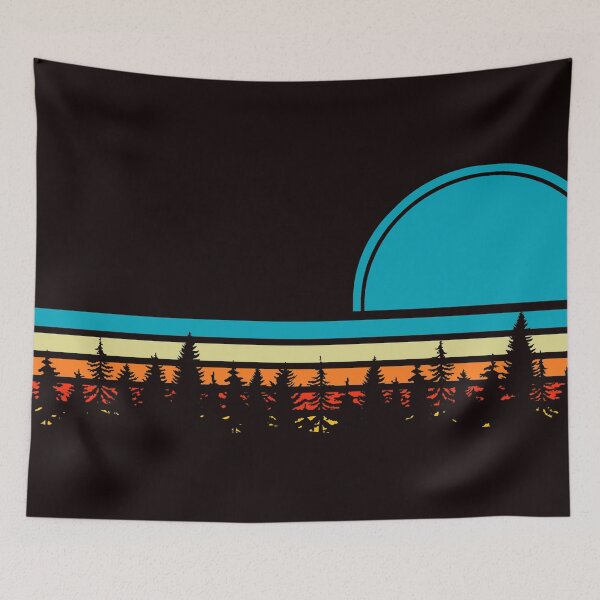 Item preview, Vintage Sunset Forest Skyline designed and sold by Felicity-K.