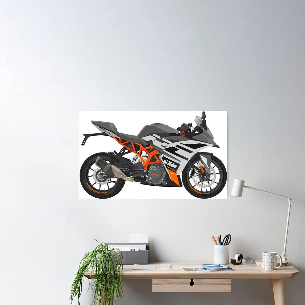 Ktm Rc200 2021 Vector Illustration Motorcycle Stock Vector (Royalty Free)  2366601835 | Shutterstock