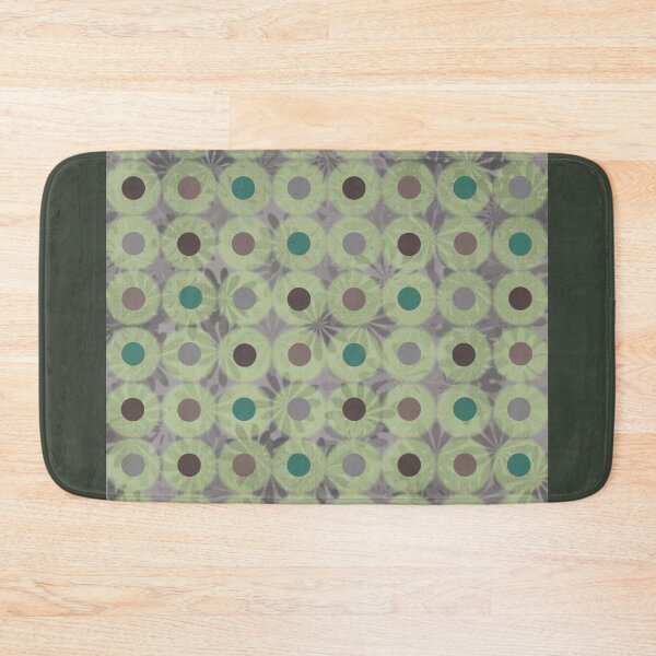 Item preview, Glacial Green Circle Grains designed and sold by PURPLEbliss.