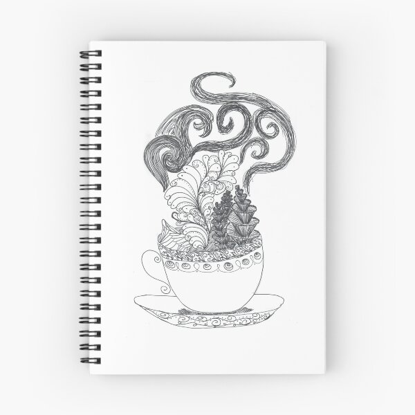 Item preview, Coffee Zentangle - Hand Drawn designed and sold by Rusyrusrus.