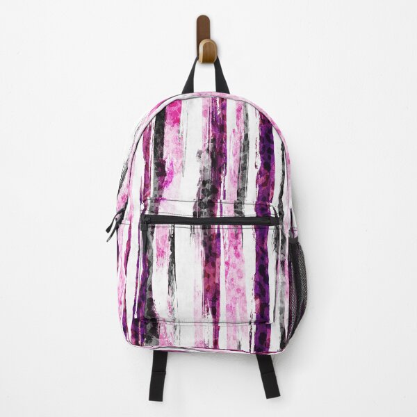 Item preview, ABSTRACT TEXTURED PINK & BLACK STRIPES designed and sold by STUDIOFLOW.