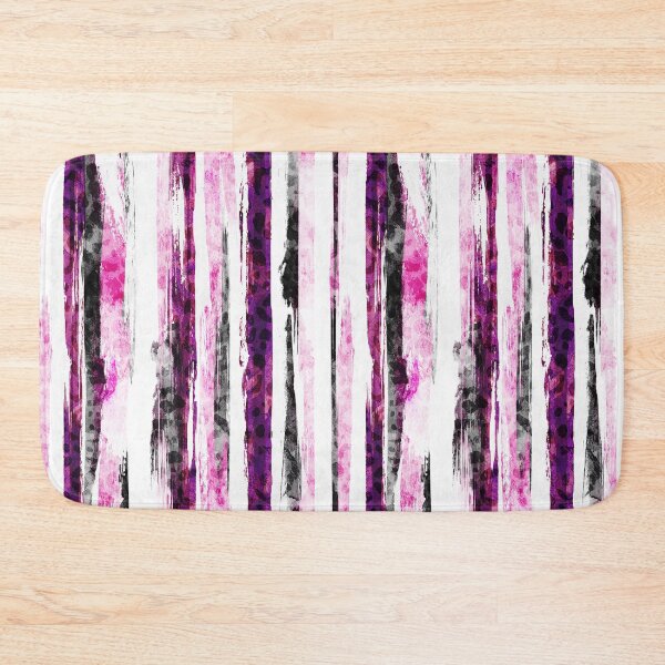 Item preview, ABSTRACT TEXTURED PINK & BLACK STRIPES designed and sold by STUDIOFLOW.