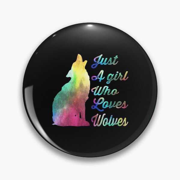 Item preview, Just A Girl Who Loves Wolves Essential Sticker designed and sold by Love2MakeArt.