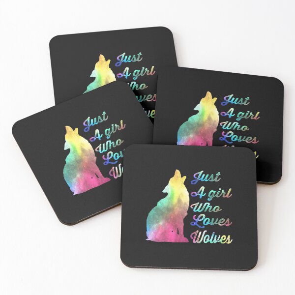 Item preview, Just A Girl Who Loves Wolves Essential Sticker designed and sold by Love2MakeArt.