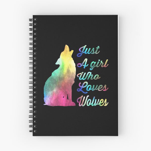 Item preview, Just A Girl Who Loves Wolves Essential Sticker designed and sold by Love2MakeArt.