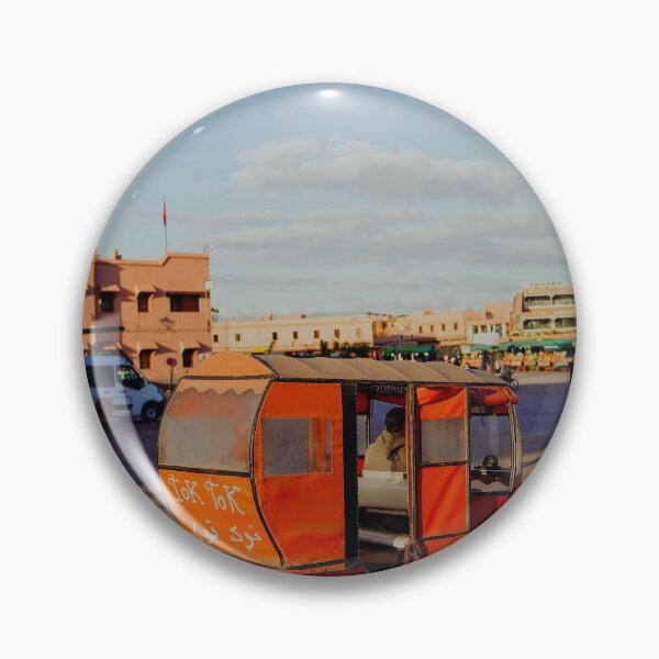 Item preview, tuk tuk in Marrakech medina Jemaa el fna squre designed and sold by Morocco Marrakech Photo Prints.