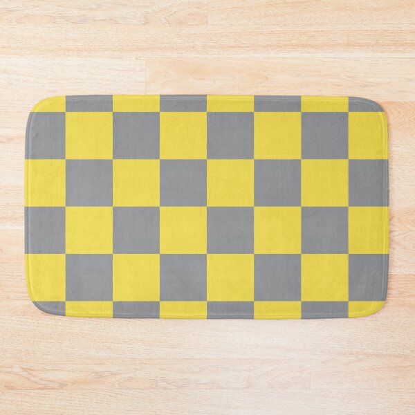 Item preview, Minimal pattern with checkered tiles in yellow and gray designed and sold by acidmit.