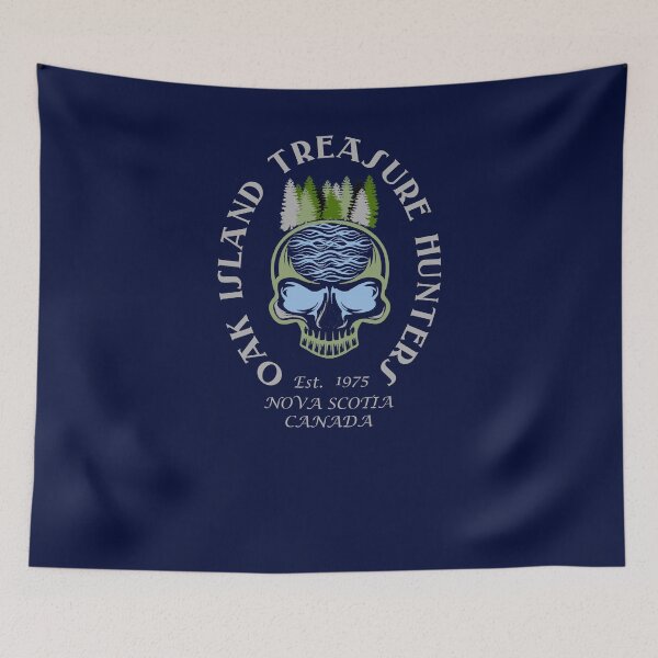 Item preview, Oak Island Skull Treasure Hunter Since 1795 Nova Scotia designed and sold by TopTeeShop.