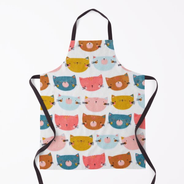 Aperçu de l'œuvre Velveteen Nicky Cheerful cats - Blanc créée et vendue par jwebmarket.