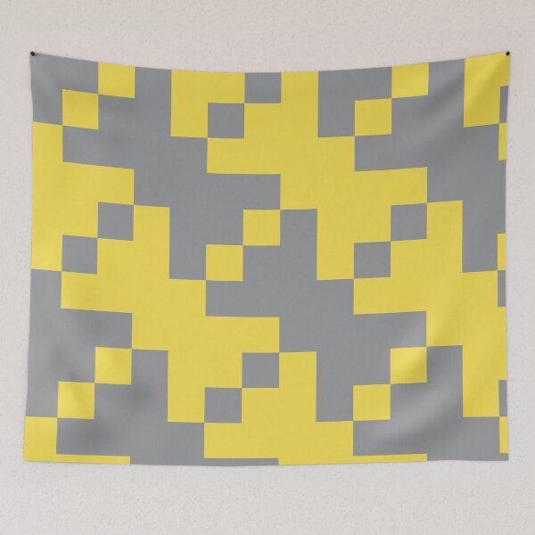 Item preview, Simple pattern with checkered tiles in yellow and gray designed and sold by acidmit.