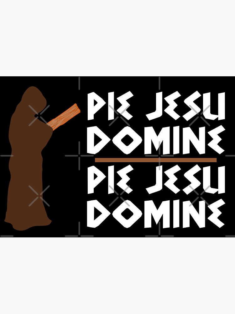 "Holy Grail Monks With Planks Pie Jesu Domine British Comedy" Sticker for Sale by jacob