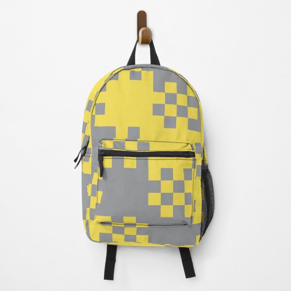 Item preview, Checkered tiles in a minimal pattern in yellow and gray designed and sold by acidmit.