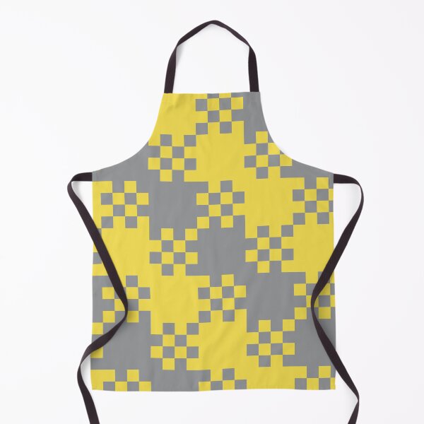 Item preview, Checkered tiles in a minimal pattern in yellow and gray designed and sold by acidmit.