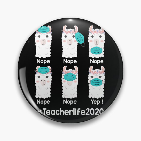 Item preview, Teacher Life 2020 Llama Wearing Mask Wrong Funny designed and sold by Scarlettole137.