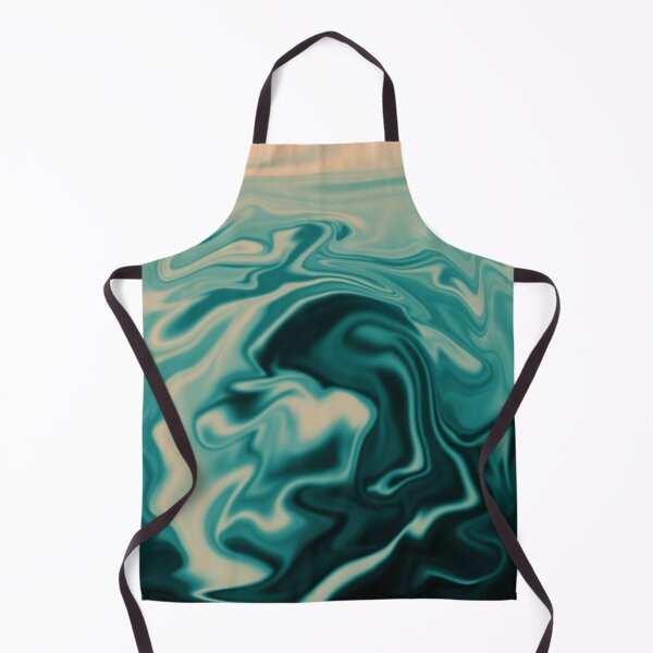 Item preview, Honey Turquoise - marble abstraction liquid psychedelic designed and sold by Muizz Shaikh.