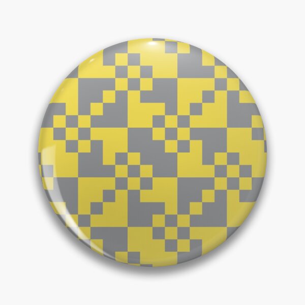 Item preview, Checkered tiles in a simple pattern in yellow and gray designed and sold by acidmit.