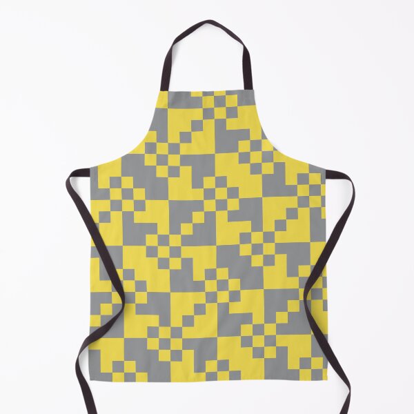 Item preview, Checkered tiles in a simple pattern in yellow and gray designed and sold by acidmit.