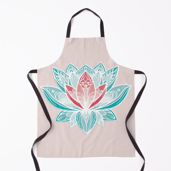Item preview, Lotus Mandala (Teal and Raspberry Red) designed and sold by squishyrainbow.