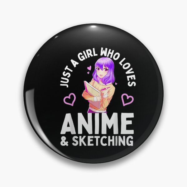 Item preview, Anime and Sketching Just a Girl Who Loves Anime Sketching designed and sold by vodanhdvh.