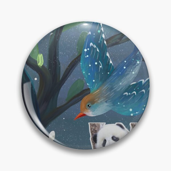 Item preview, Baby panda on the tree illustration style designed and sold by Pandacu.