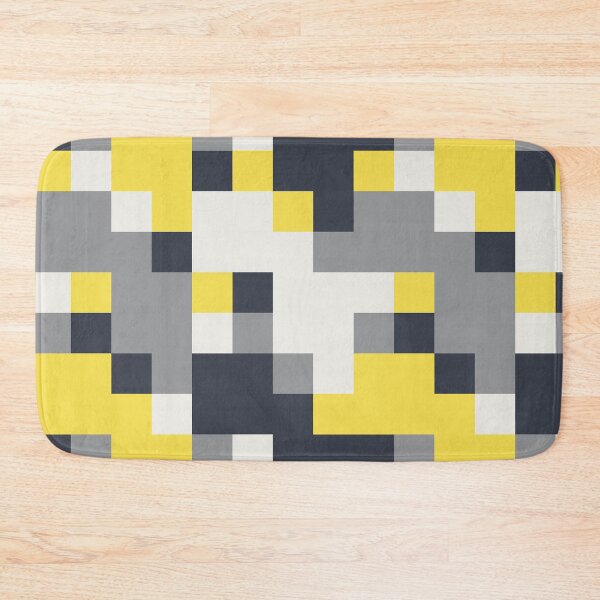 Item preview, Simple ornament with checkered tiles in yellow and gray color palette variations designed and sold by acidmit.