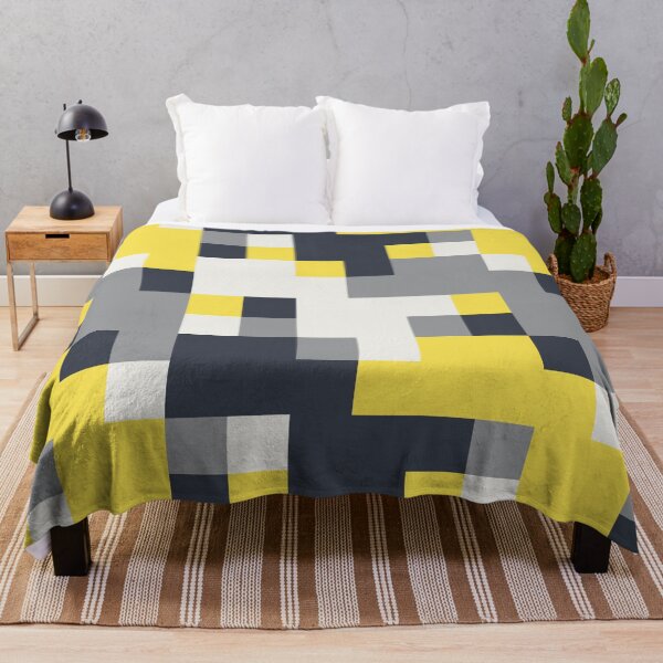 Item preview, Simple ornament with checkered tiles in yellow and gray color palette variations designed and sold by acidmit.