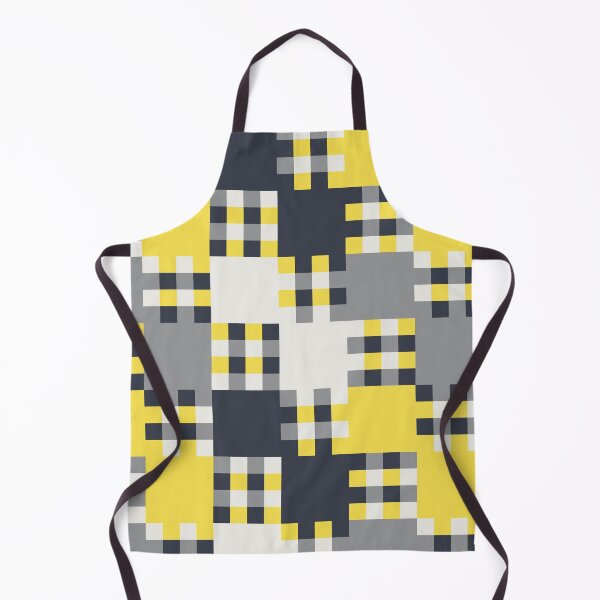 Item preview, Checkered tiles in a minimal ornament in yellow and gray color palette variations designed and sold by acidmit.