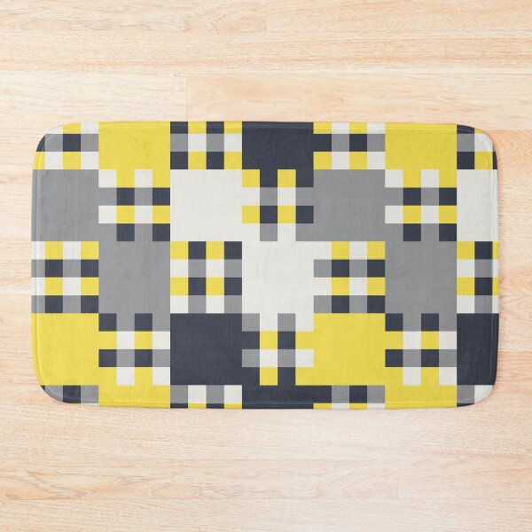 Item preview, Checkered tiles in a minimal ornament in yellow and gray color palette variations designed and sold by acidmit.
