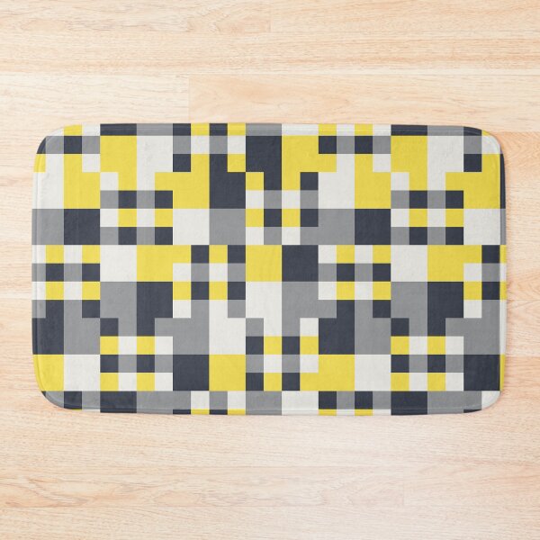 Item preview, Checkered tiles in a simple ornament in yellow and gray color palette variations designed and sold by acidmit.
