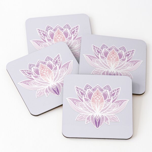 Item preview, Lotus Mandala (Violet and Peach) designed and sold by squishyrainbow.
