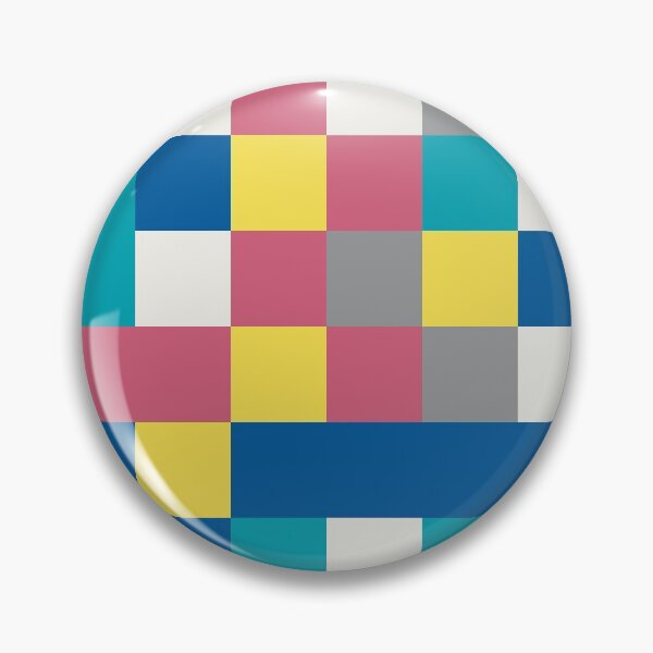 Item preview, Abstract mosaic with checkered tiles in random yellow and gray color palette variation designed and sold by acidmit.