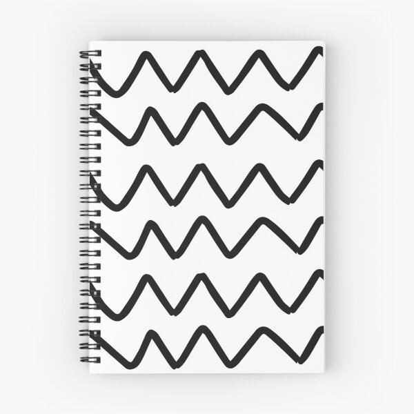 Item preview, Black zigzags line pattern on white background designed and sold by Giree07.