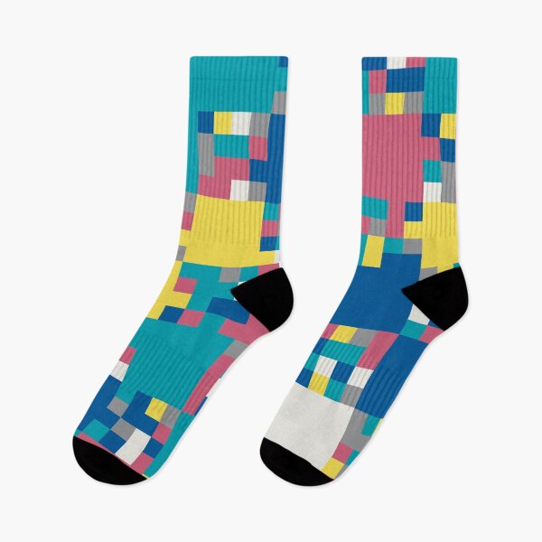 Item preview, Checkered tiles in an abstract mosaic in random yellow and gray color palette variations designed and sold by acidmit.