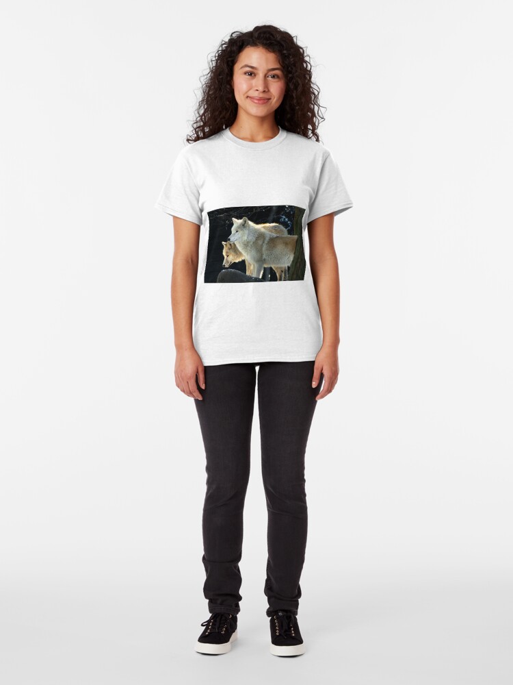 Alternate view of Two young wolves Classic T-Shirt