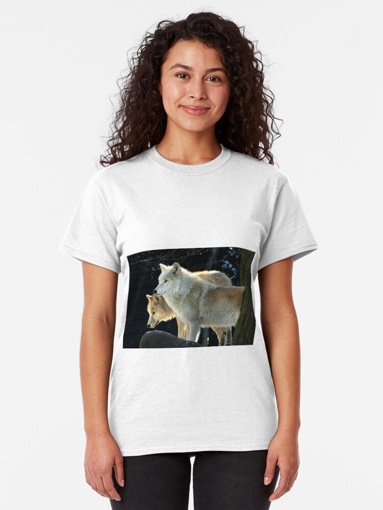 Alternate view of Two young wolves Classic T-Shirt