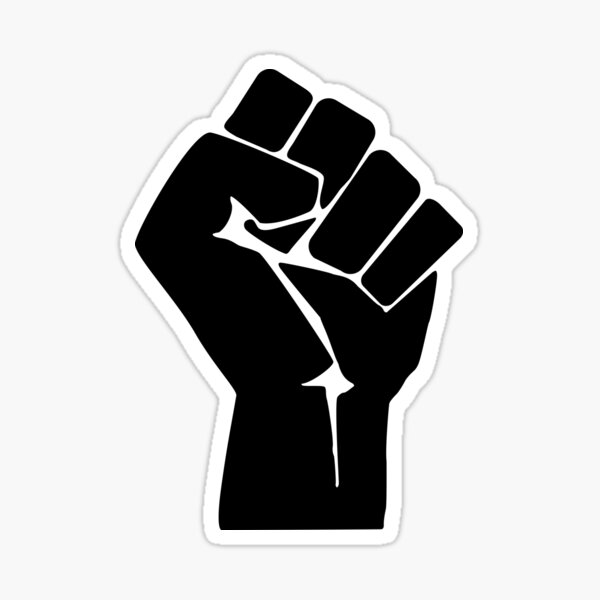 &ldquo;Clenched Fist&rdquo; Sticker for Sale by DyadyaYasha | Redbubble