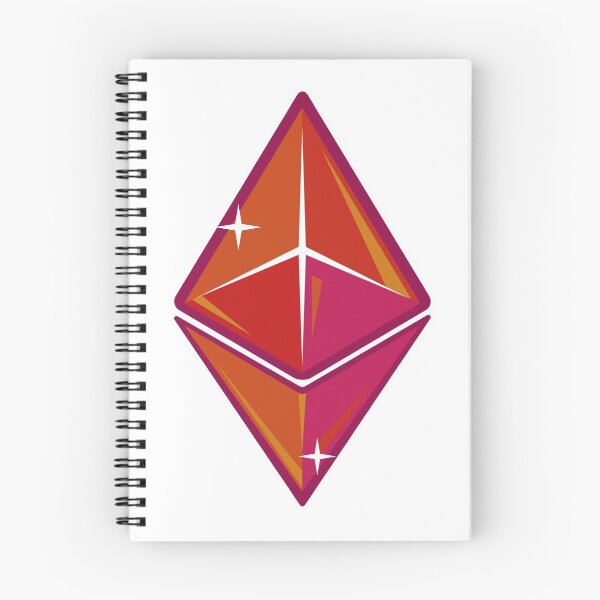Item preview, Red Ethereum cartoon logo designed and sold by PremiumCrypto.