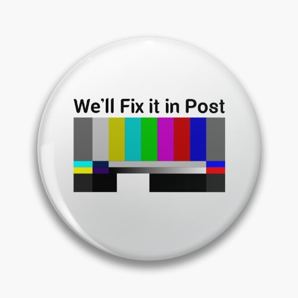 Item preview, SMPTE Standard Definition Television Color Bars We'll Fix it in Post slim fit designed and sold by Mr Wolf.