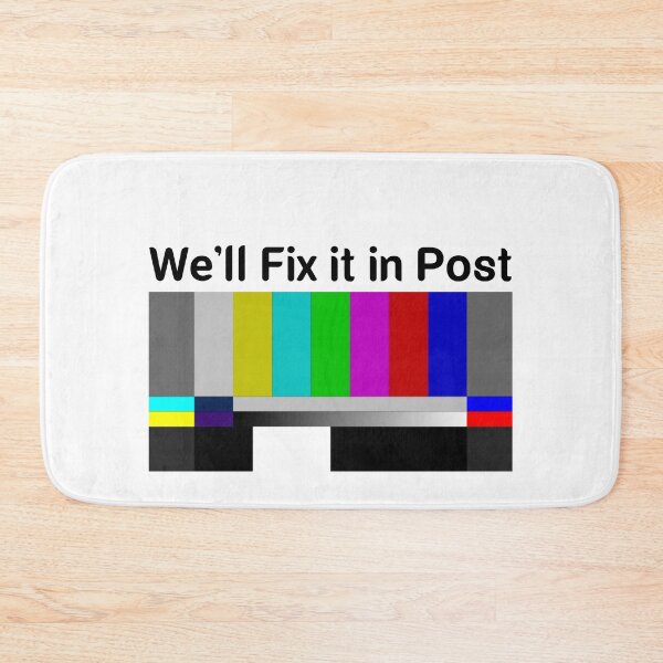 Item preview, SMPTE Standard Definition Television Color Bars We'll Fix it in Post slim fit designed and sold by Mr Wolf.