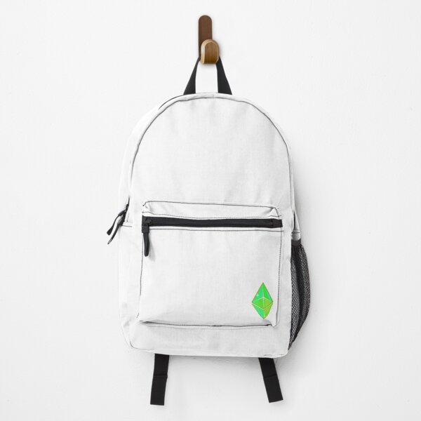 Item preview, Green Ethereum cartoon logo designed and sold by PremiumCrypto.