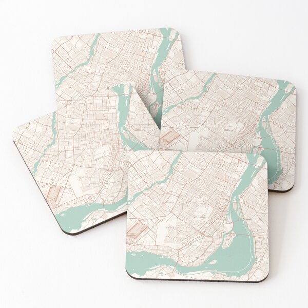 Item preview, Montreal, Canada Map (Theme 2) designed and sold by Mapnify.
