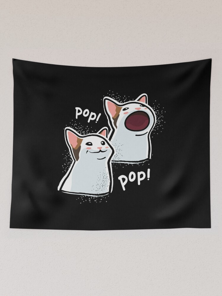 Pop Cat Meme PopCat Popping Cat Woman Small Backpack Bookbag