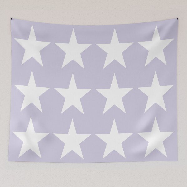Item preview, Large WHITE and LILAC STARS  designed and sold by RachelMacht.