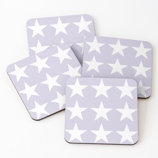 Item preview, Large WHITE and LILAC STARS  designed and sold by RachelMacht.