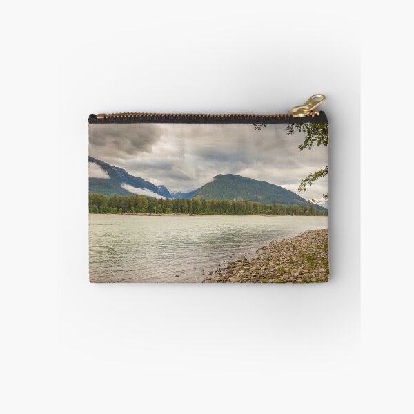 Item preview, The Skeena River at Shames Mountain on a cloudy day in the summer, in British Columbia, Canada. designed and sold by SnapTPhotograph.