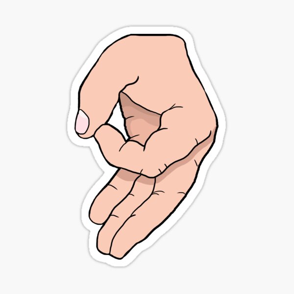 The Circle Game Finger Sign Joke Tondino | Sticker