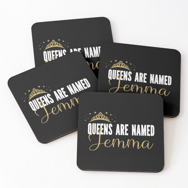 Item preview, Queens Are Named Jemma Personalized First Name Girl print designed and sold by Grabitees.